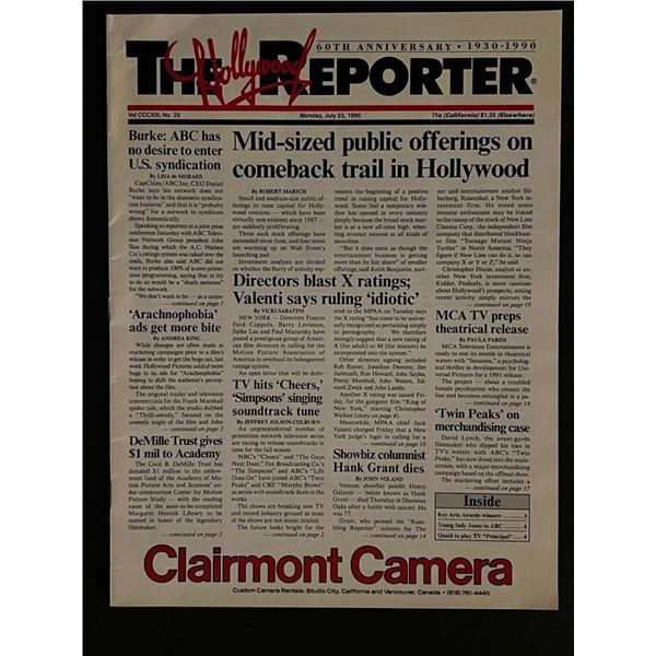July 1990 The Hollywood Reporter 60th Anniversary Newspaper