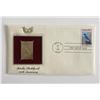 Image 1 : Idaho Statehood 100th Anniversary Gold Stamp Replica First Day Cover