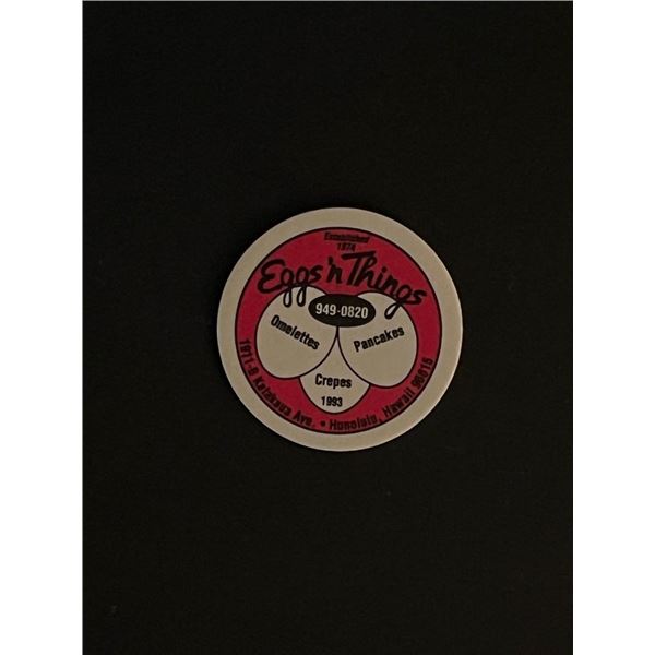 Vintage 1990s POGs Game Cap Eggs N Things Hawaii