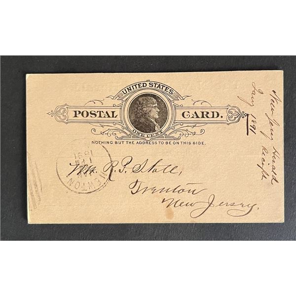 United States 1890 post card