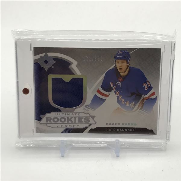 2019-20 UPPER DECK ULTIMATE COLLECTION HOCKEY KAAPO KAKKO SIGNED PATCH TRADING CARD 161/399