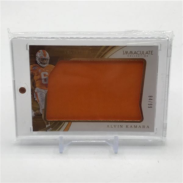 2020 PANINI IMMACULATE COLLECTION COLLEGIATE ALVIN KAMARA PATCH TRADING CARD 84/99