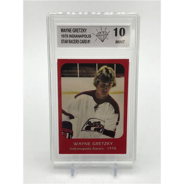 1978 INDIANAPOLIS STAR RACERS CARD #1 WAYNE GRETZKY - GRADE 10
