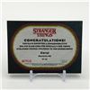 Image 2 : TOPPS NETFLIX STRANGER THINGS COMMEMORATIVE PIN TRADING CARD - HAWKINS HIGH SCHOOL