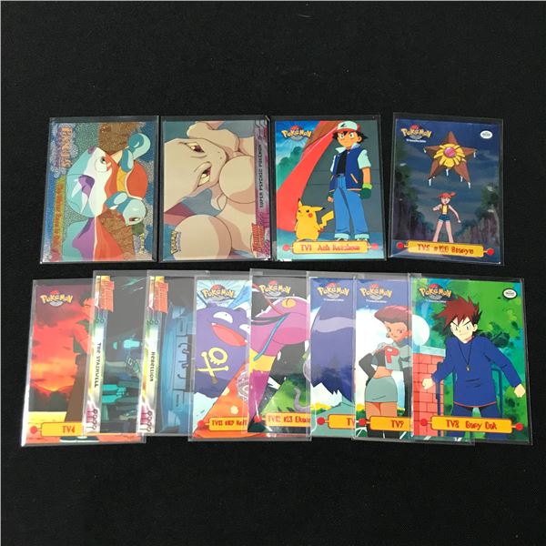 LOT OF COLOURFUL POKEMON TRADING CARDS