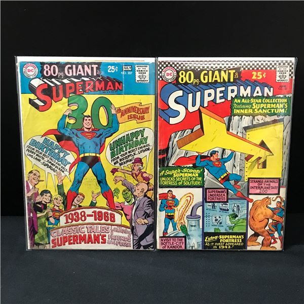 LOT OF 2 80 PAGE GIANT SUPERMAN COMICS - DC COMICS