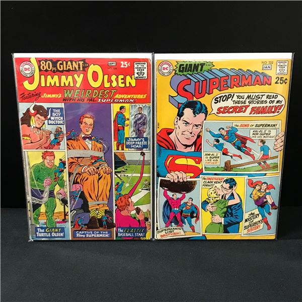 LOT OF 2 80 PAGE GIANT COMICS FEATURING SUPERMAN - DC COMICS