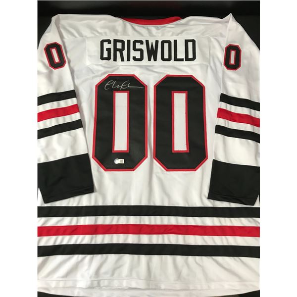 CHEVY CHASE SIGNED GRISWOLD HOCKEY JERSEY - BECKETT COA