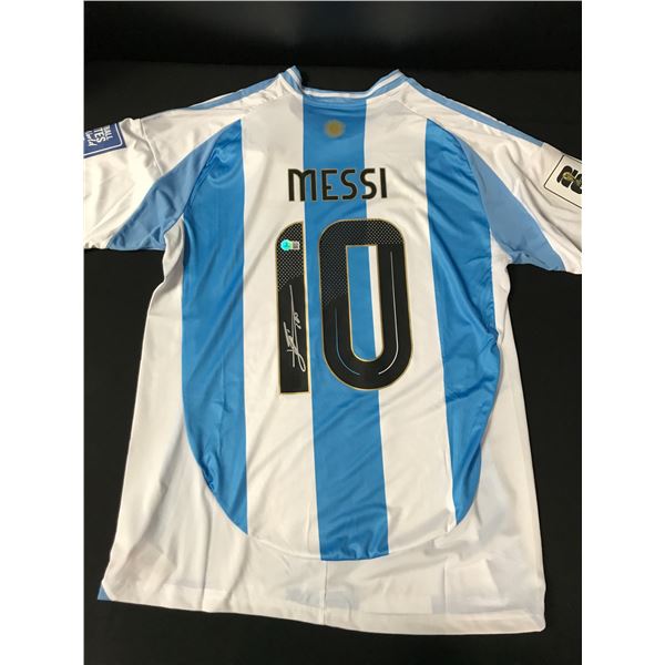LIONEL MESSI SIGNED ARGENTINA SOCCER JERSEY - BECKETT COA