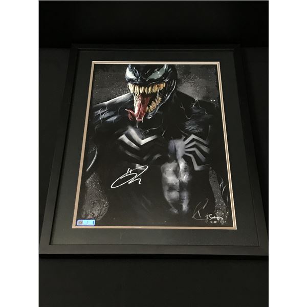 TOM HARDY SIGNED AND FRAMED VENOM 16 X 20 - WITH COA