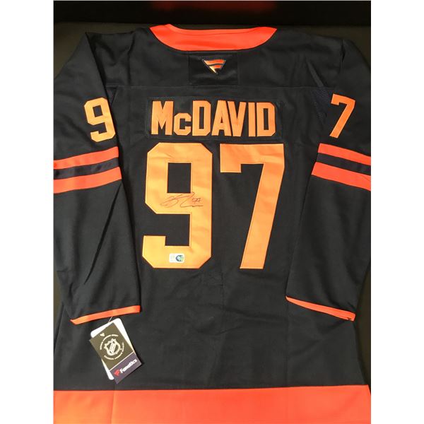 CONNOR MCDAVID SIGNED EDMONTON OILERS CUSTOM HOCKEY JERSEY - ELITE SPORTS COA