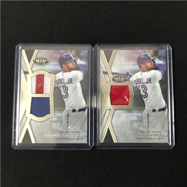 LOT OF 2 TIER 1 LOURDES GURRIEL PATCH TRADING CARDS