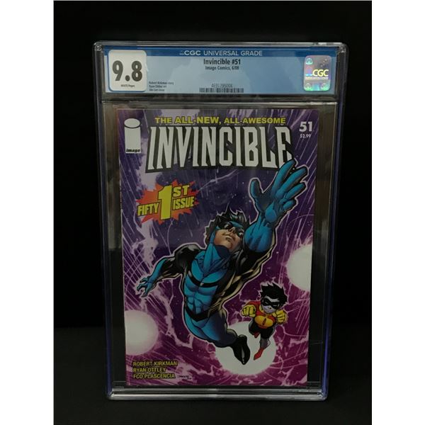 INVINCIBLE #51 BY IMAGE COMICS - CGC GRADE 9.8