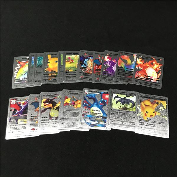LOT OF SILVER POKEMON TRADING CARDS