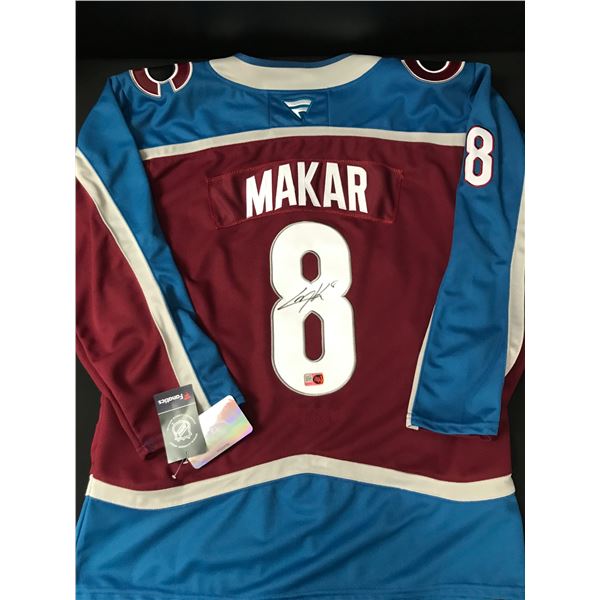 CALE MAKAR SIGNED COLORADO AVALANCHE CUSTOM HOCKEY JERSEY - ELITE COA