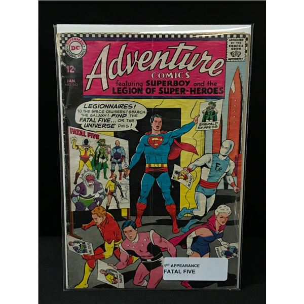 ADVENTURE COMICS #352 1ST APP FATAL FIVE - DC COMICS