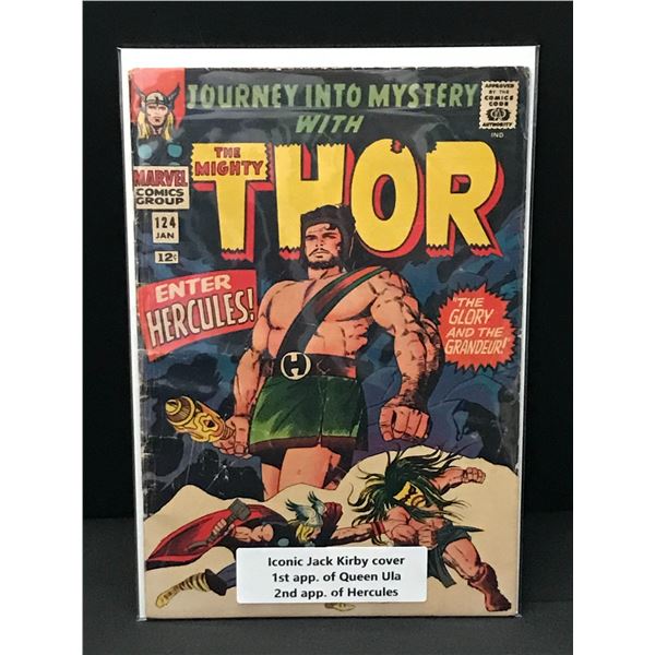 JOURNEY INTO MYSTERY WITH THE MIGHTY THOR #124 1ST APP OF QUEEN ULA - MARVEL COMICS