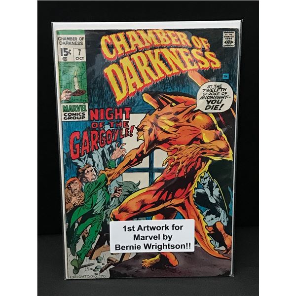 CHAMBER OF DARKNESS #7 1ST MARVEL ARTWORK BY BERNIE WRIGHTSON - MARVEL COMICS