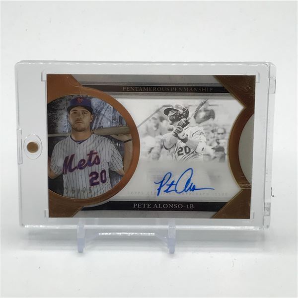 2020 TOPPS CERTIFIED AUTOGRAPH ISSUE PETE ALONSO SIGNED TRADING CARD