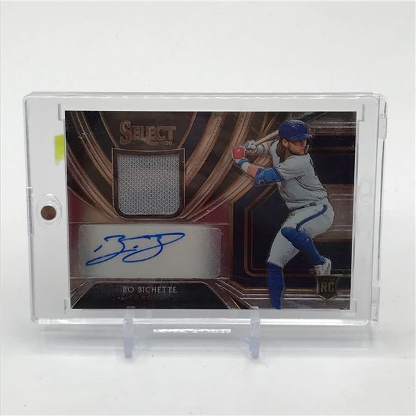 2020 PANINI SELECT BASEBALL BO BICHETTE SIGNED PATCH ROOKIE TRADING CARD 032/209