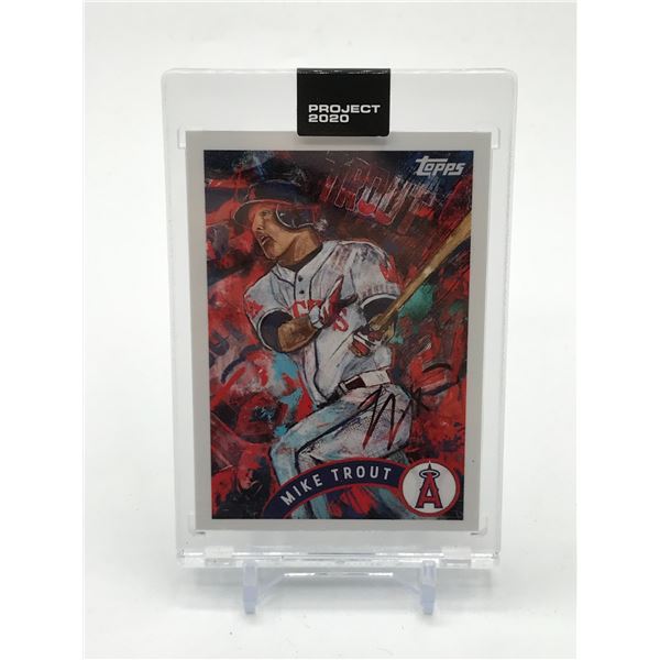 TOPPS PROJECT 2020 MIKE TROUT BASEBALL TRADING CARD