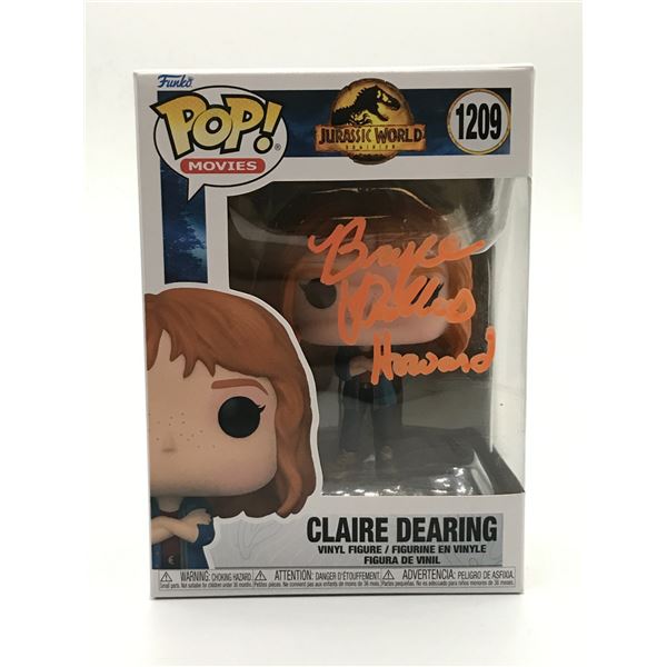 BRYCE DALLAS HOWARD SIGNED JURASSIC PARK FUNKO POP - WWOC COA