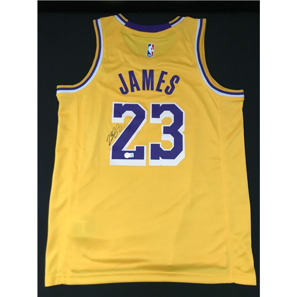 LEBRON JAMES SIGNED LOS ANGELES LAKERS JERSEY - BECKETT COA