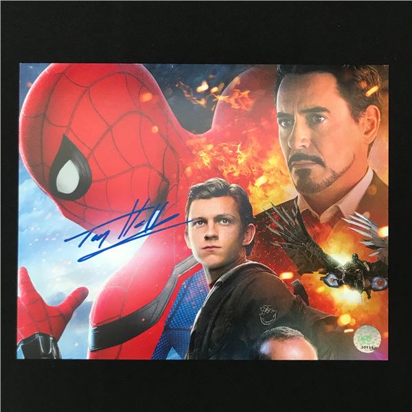 TOM HOLLAND SIGNED SPIDERMAN 8X10 - KB COA