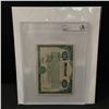 Image 1 : BILL GATES SIGNED MICROSOFT SHARE - BECKETT ENCAPSULATED