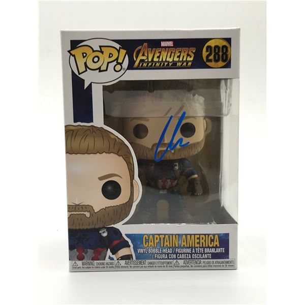 CHRIS EVANS SIGNED CAPTAIN AMERICA FUNKO POP - HOLLYWOOD COA