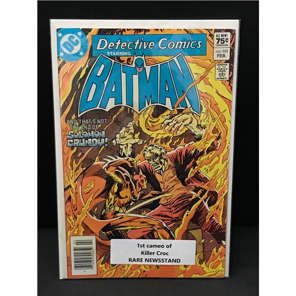 DETECTIVE COMICS #523 1ST CAMEO OF KILLER CROC - DC COMICS
