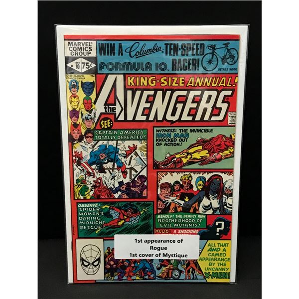 THE AVENGERS KING SIZE ANNUAL #10 1ST APP OF ROGUE - MARVEL COMICS