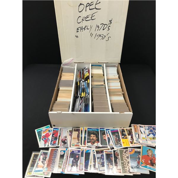 BOX OF 1970'S OPC HOCKEY TRADING CARDS