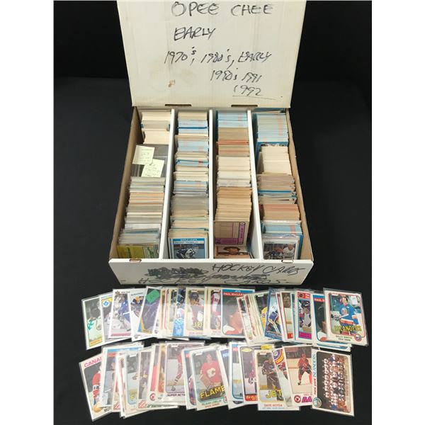 BOX OF 1970'S - 1990'S HOCKEY TRADING CARDS