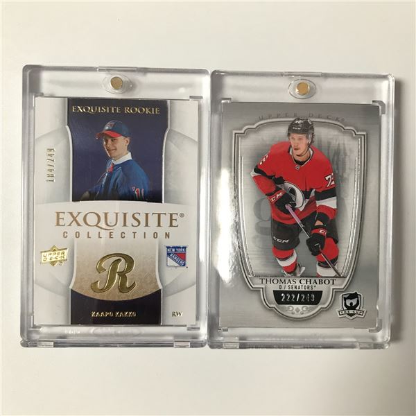 LOT OF 2 HOCKEY TRADING CARDS BOTH /249