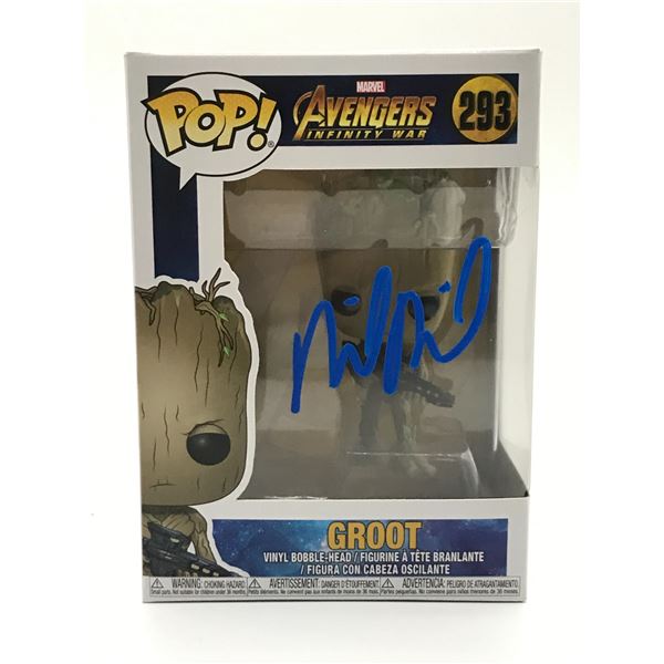 VIN DIESEL SIGNED GROOT GUARDIANS OF THE GALAXY FUNKO POP - HOLLYWOOD COA