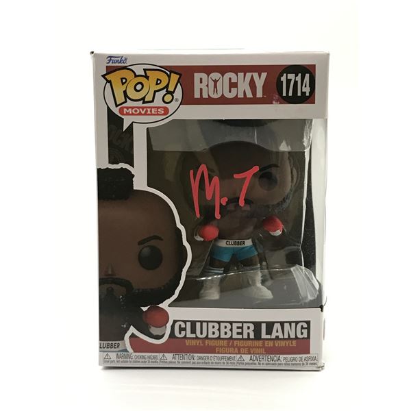 MR. T SIGNED CLUBBER LANF ROCKY FUNKO POP - WWOC COA