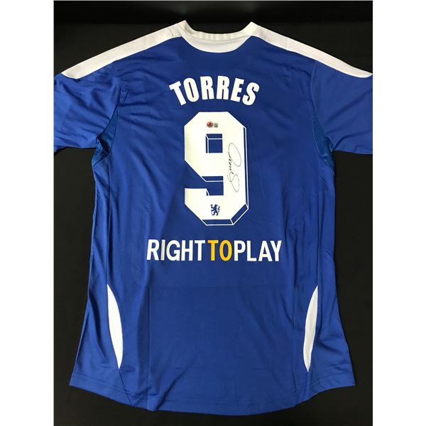 FERNANDO TORRES SIGNED CHELSEA SOCCER JERSEY - BECKETT COA