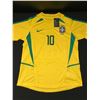 Image 3 : RONALDHINO SIGNED BRAZIL SOCCER JERSEY - BECKETT COA