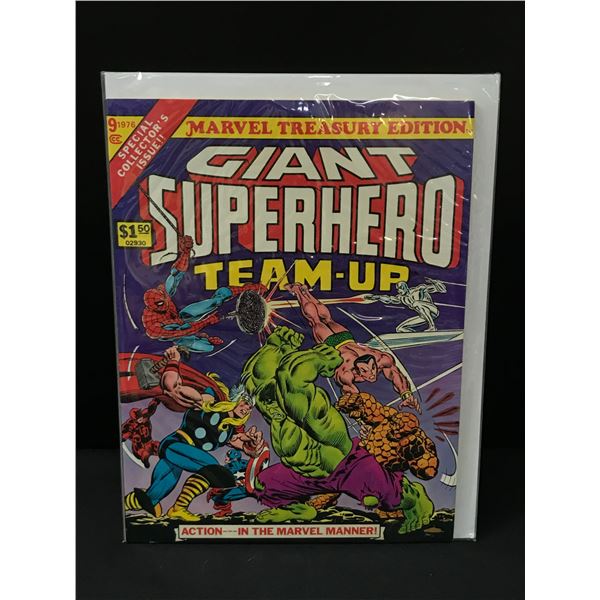 GIANT SUPERHERO TEAMUP MARVEL TREASURY EDITION - MARVEL COMICS TREASURY EDITION