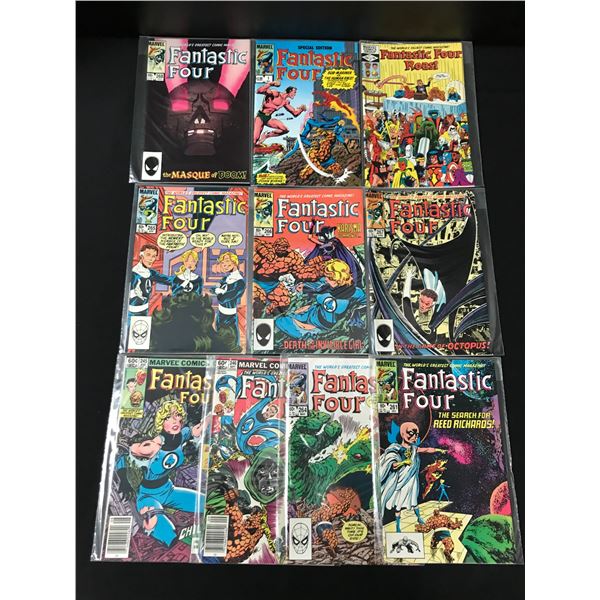 LOT OF 10 FANTASTIC FOUR COMICS - MARVEL COMICS