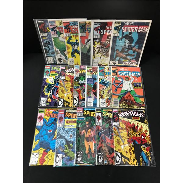 LOT OF 17 SPIDERMAN COMICS - MARVEL COMICS