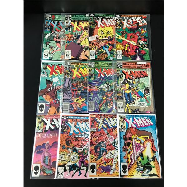 LOT OF 12 THE UNCANNY X-MEN COMICS - MARVEL COMICS