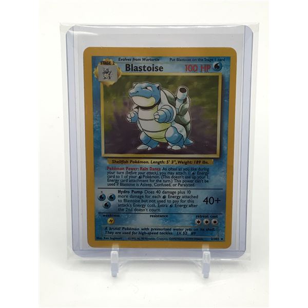 1999 POKEMON TCG EN BLASTOISE TRADING CARD