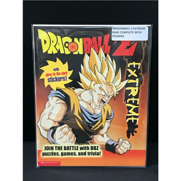 DRAGONBALL Z EXTREME SCHOLASTIC BOOK RARE COMPLETE WITH STICKERS
