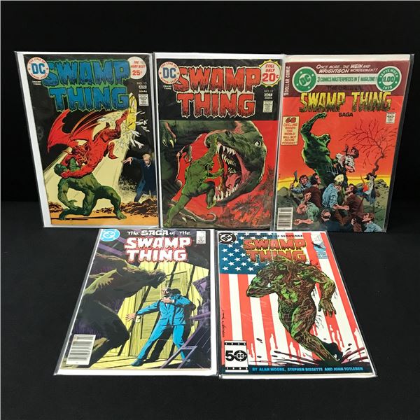 LOT OF 5 SWAMP THING COMICS - DC COMICS