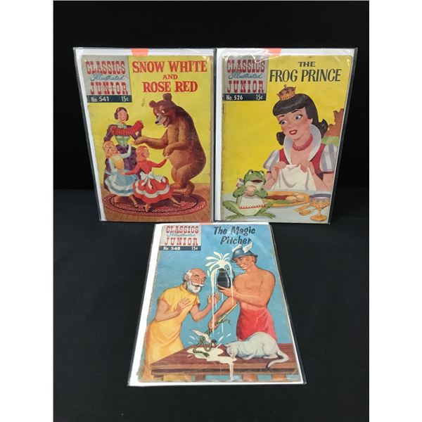 LOT OF 3 CLASSICS ILLUSTRATED COMICS