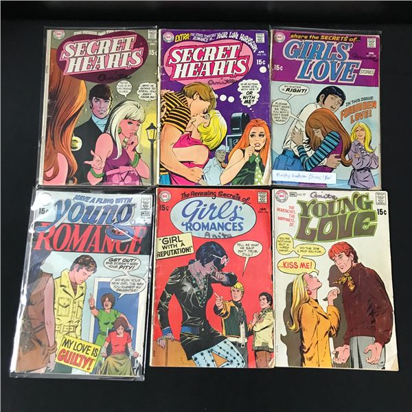 LOT OF 6 ROMANCE COMICS - DC COMICS