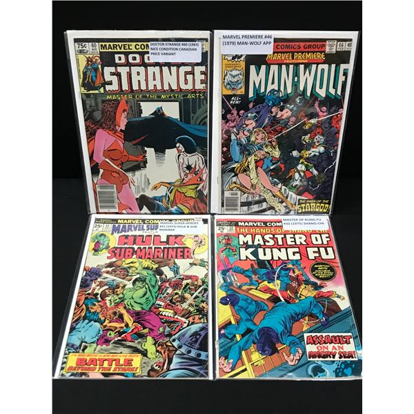 LOT OF 4 MARVEL COMICS - VARIOUS TITLES