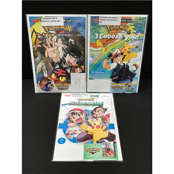 LOT OF 3 POKEMON COMICS ALL #1'S - VIZ COMICS